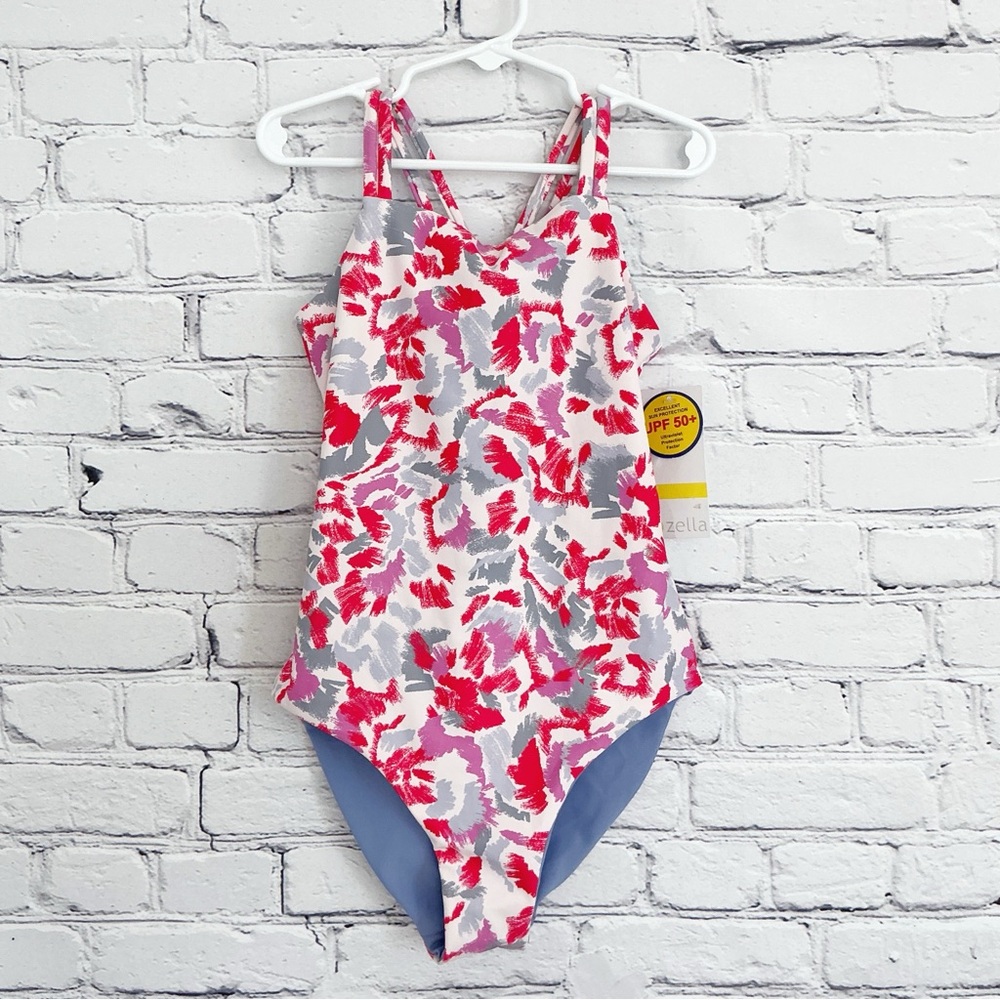 New Zella Reversible One Piece Swimsuit Girls Size 12